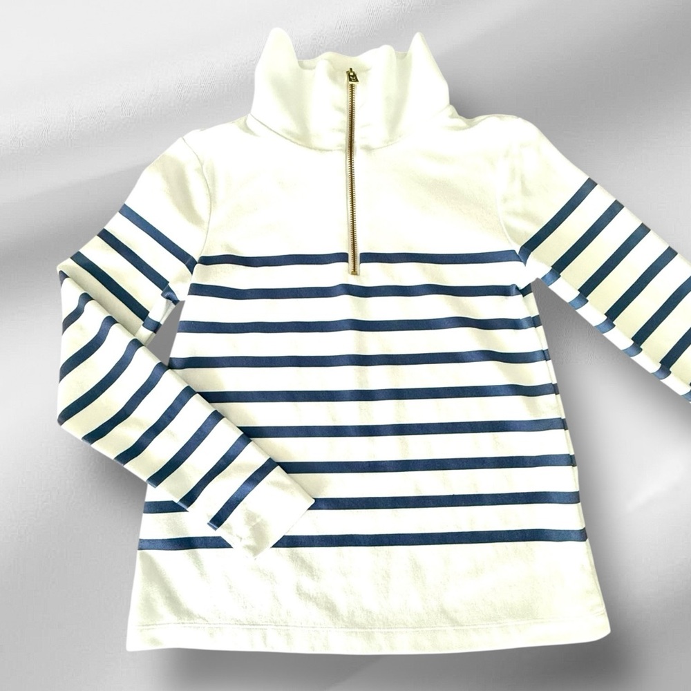 Dudley Stephens Manchester Pullover Velvet Morning Stripe Terry Fleece Small NWT
